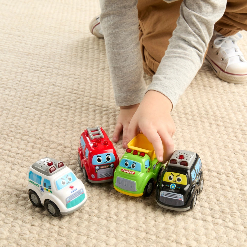 Big Steps My First Rescue Team 4 Pack Car Playset