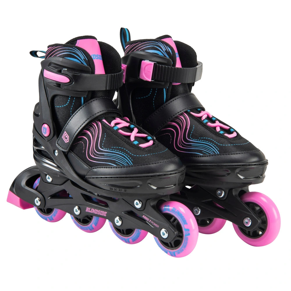 Blindside Inline Skates Black And Pink Uk Size 5 - 7