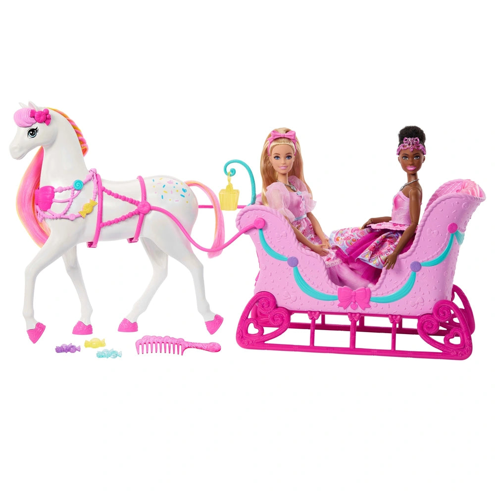 Barbie In The Nutcracker Set Land Of Sweets Horse & Sled