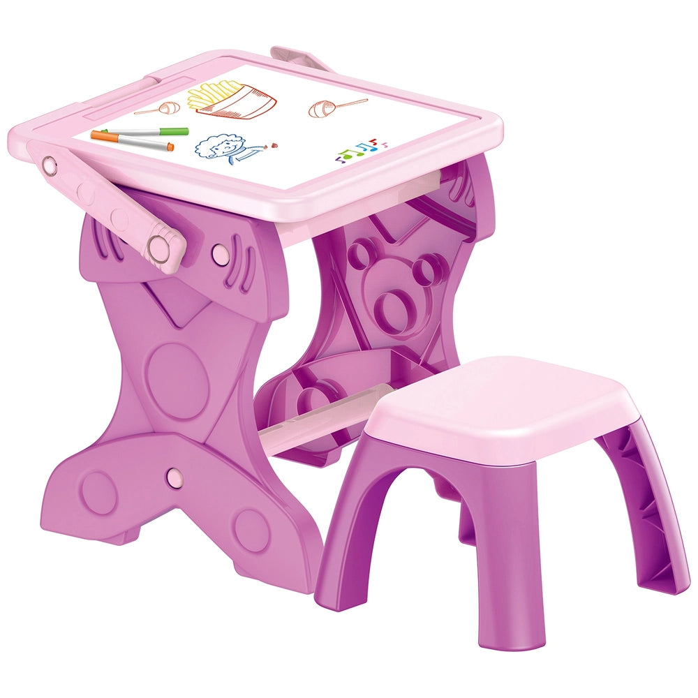 2 In 1 Light Up Glowing Easel And Desk