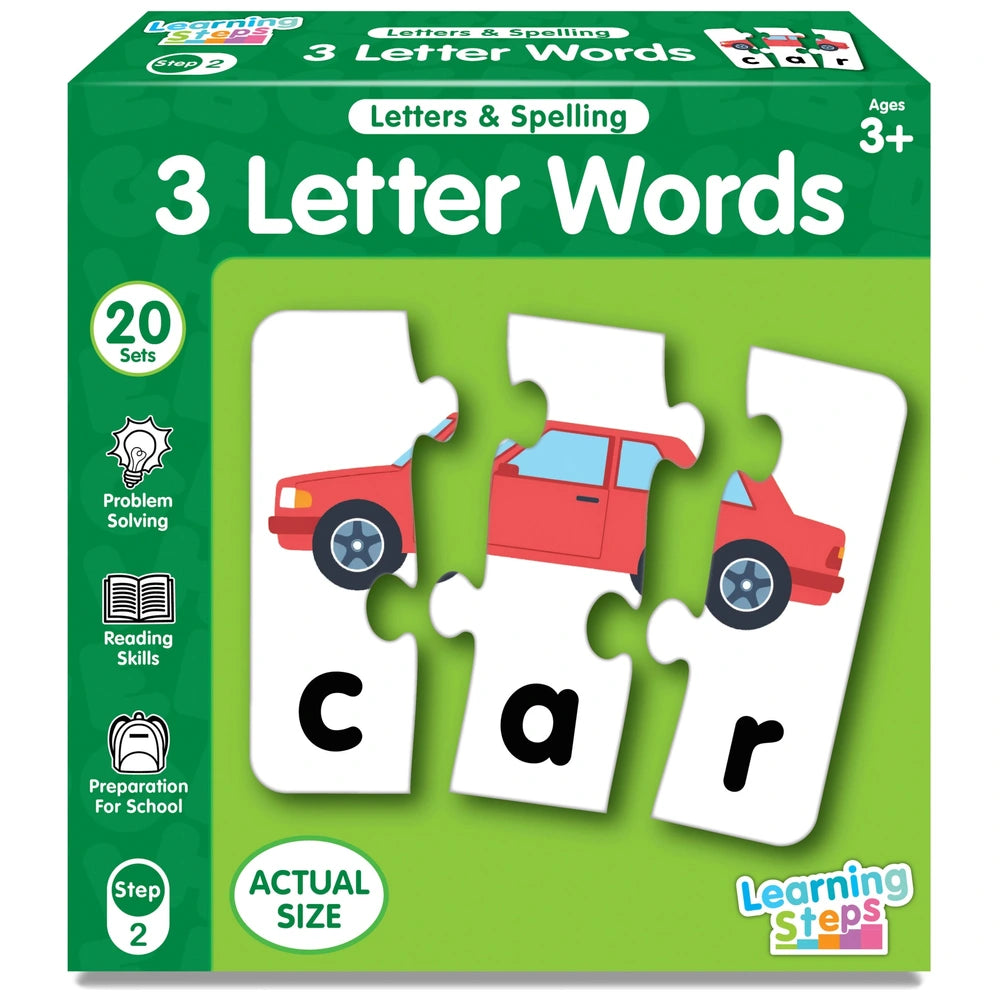 Learning Steps 3 Letter Words Puzzle