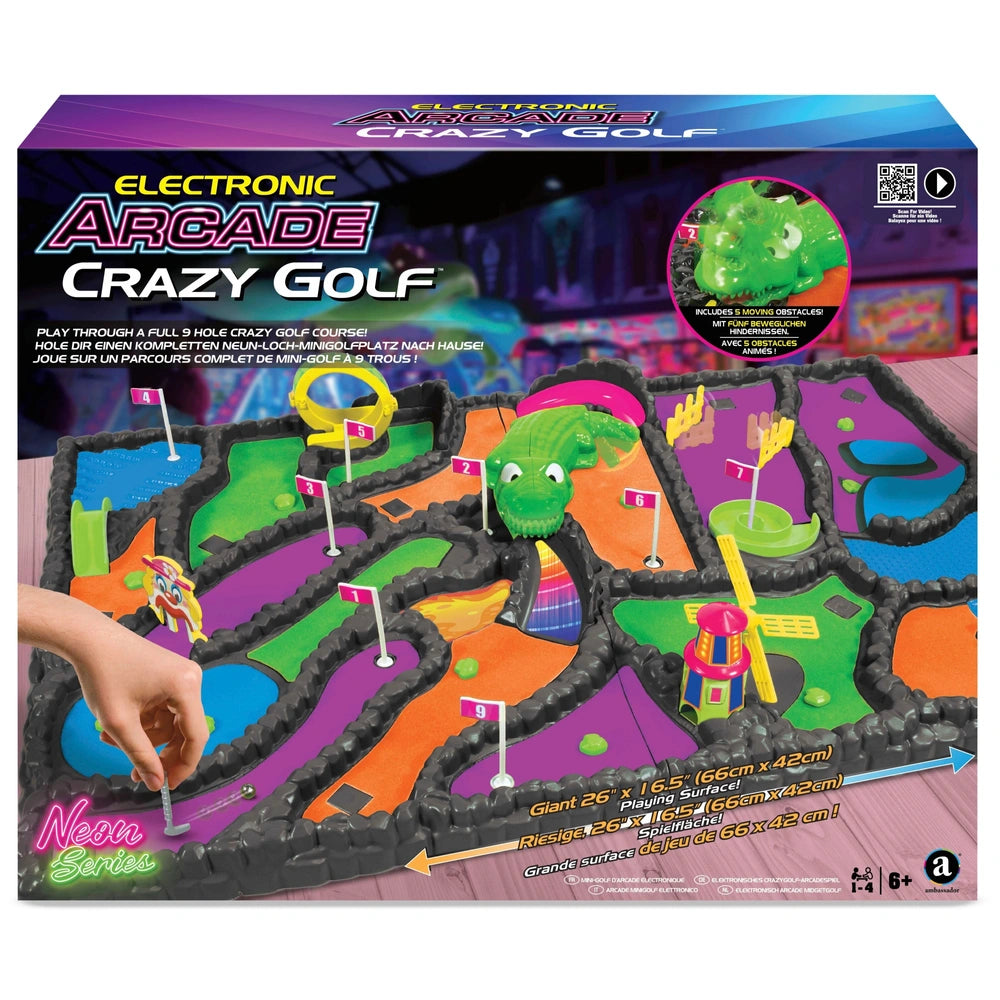 Electronic Arcade Game Crazy Golf Set