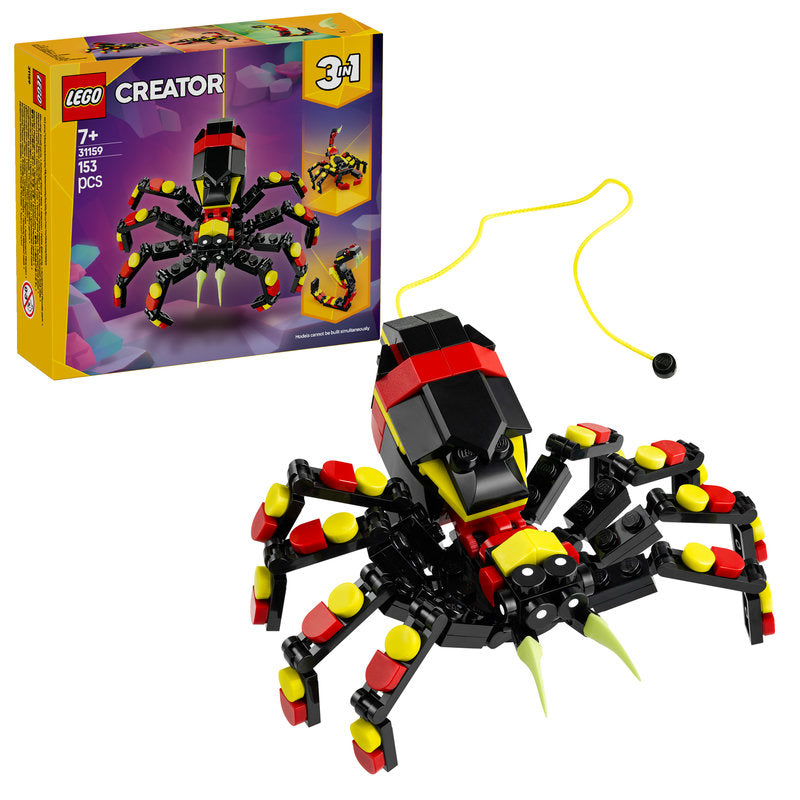 Lego® Creator 3In1 Wild Animals: Surprising Spider Toy Playset 31159
