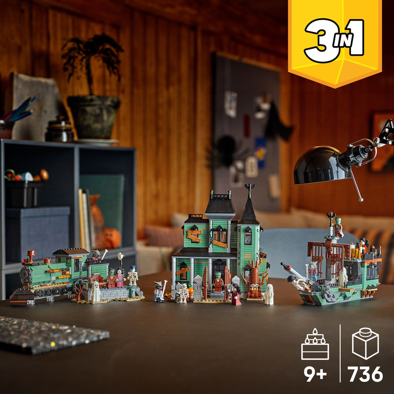Lego® Creator 3In1 Haunted Mansion House Building Toy 31167