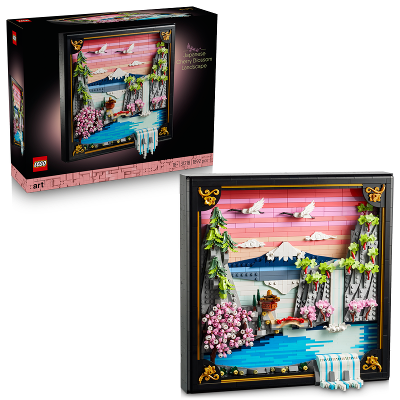Lego® Art Japanese Cherry Blossom Landscape Wall Art 31218