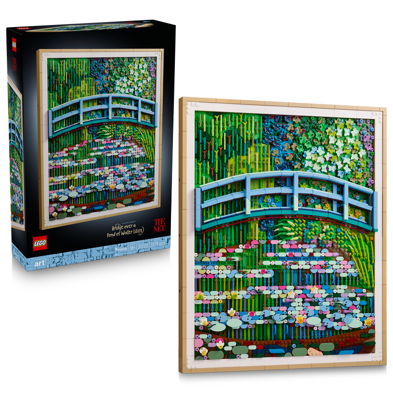 Lego Art Claude Monet – Bridge Over A Pond Of Water Lilies 31220