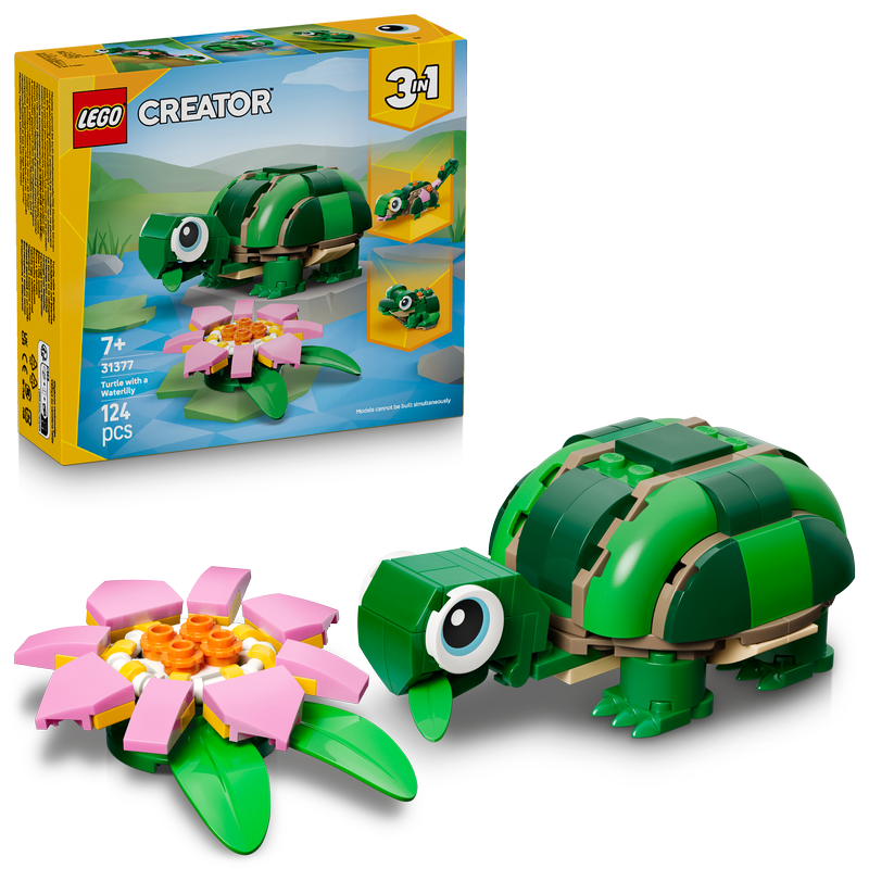 Lego® Creator 3 In 1 Turtle With A Water Lily Flower 31377