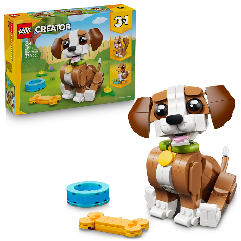 Lego® Creator 3 In 1 Cute Animals: Playful Puppy Dog 31382