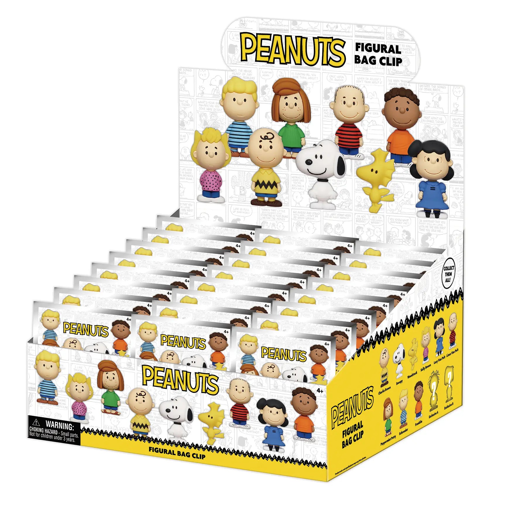 Peanuts Snoopy Bag Clips Blind Bags Assortment