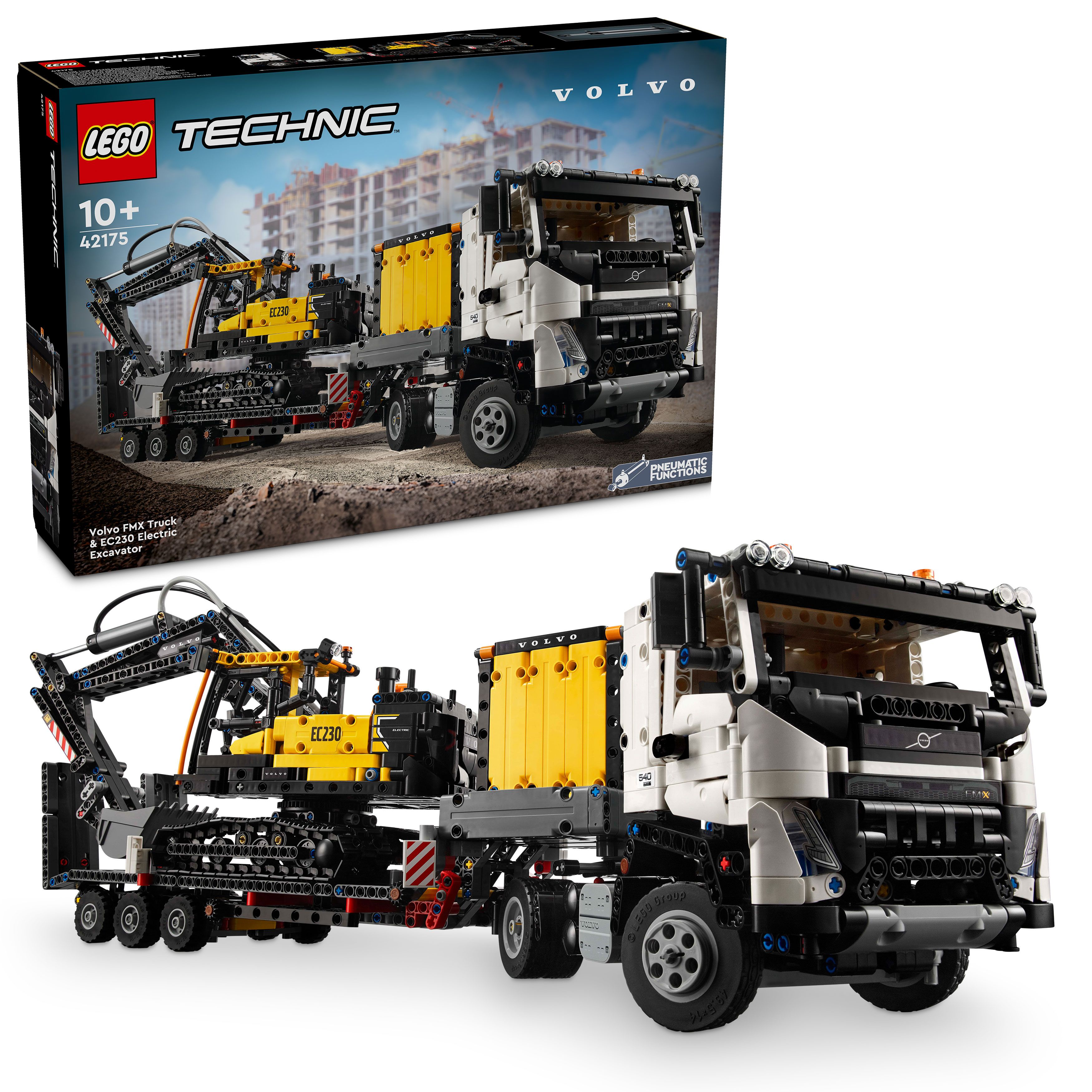 Lego® Technic Volvo Fmx Truck & Ec230 Electric Excavator 42175