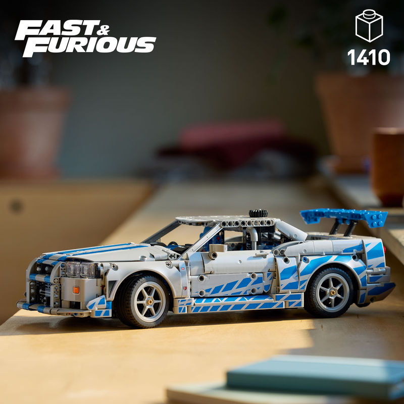 Lego® Technic 2 Fast 2 Furious Nissan Skyline Gt-R (R34) Car Model Kit 42210