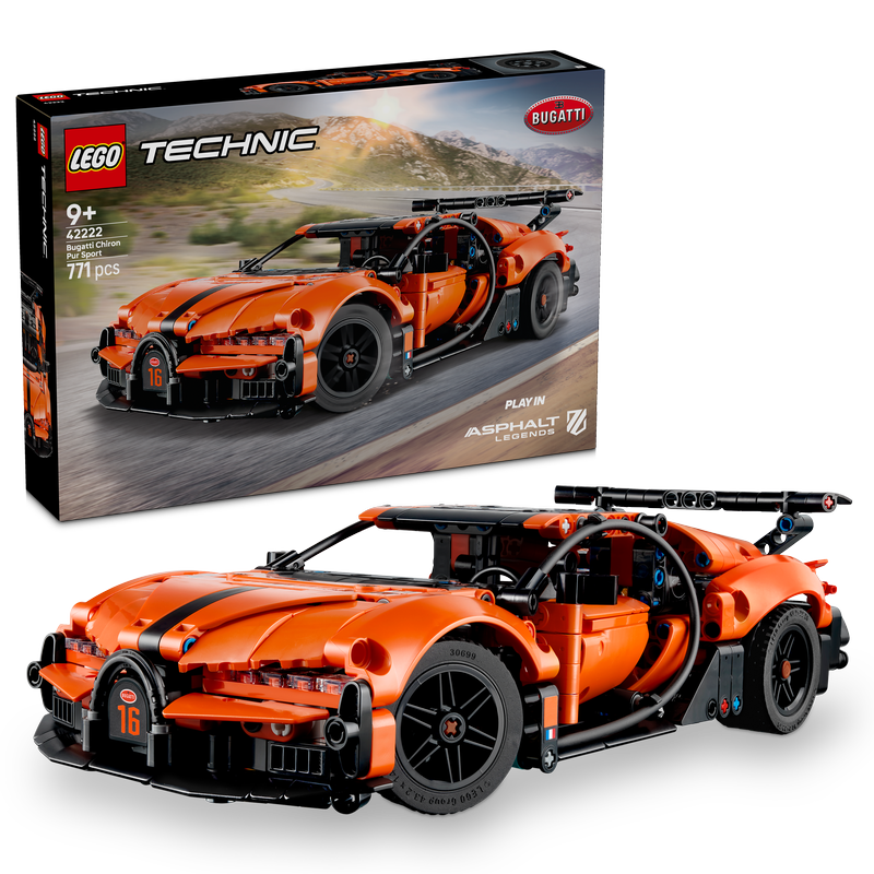 Lego® Technic Bugatti Chiron Pur Sport Hypercar 42222