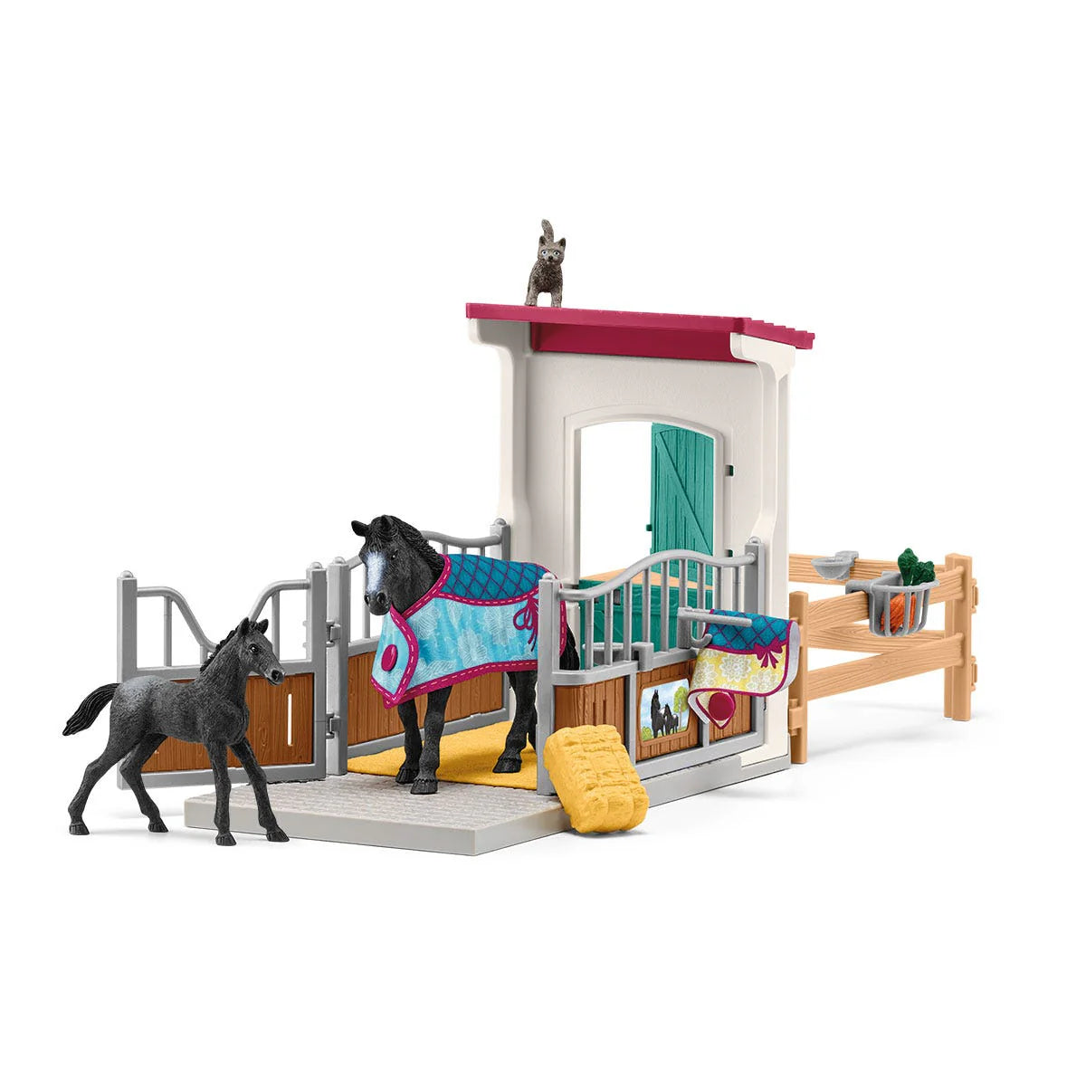 Schleich Horse Box With Mare And Foal
