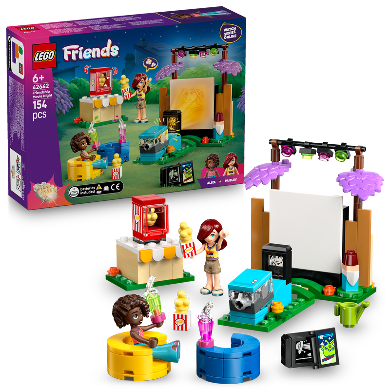 Lego® Friends Friendship Movie Night Pretend-Play Toy Building Kit 42642