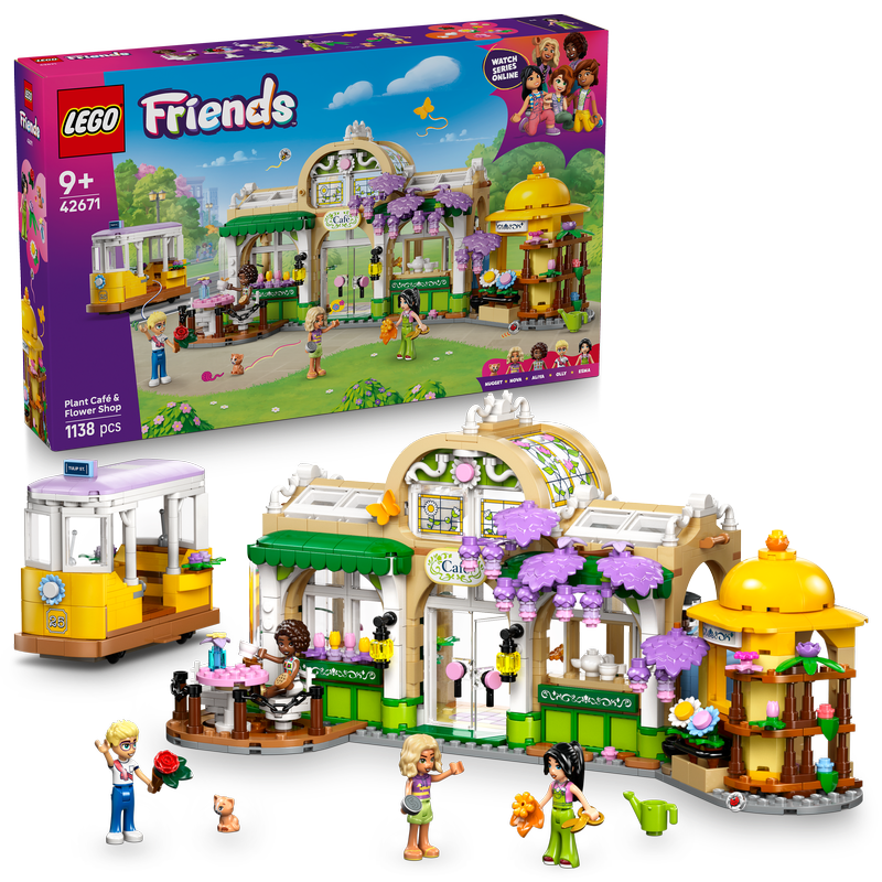 Lego® Friends Plant Café & Flower Shop Building Kit Pretend-Play Set 42671