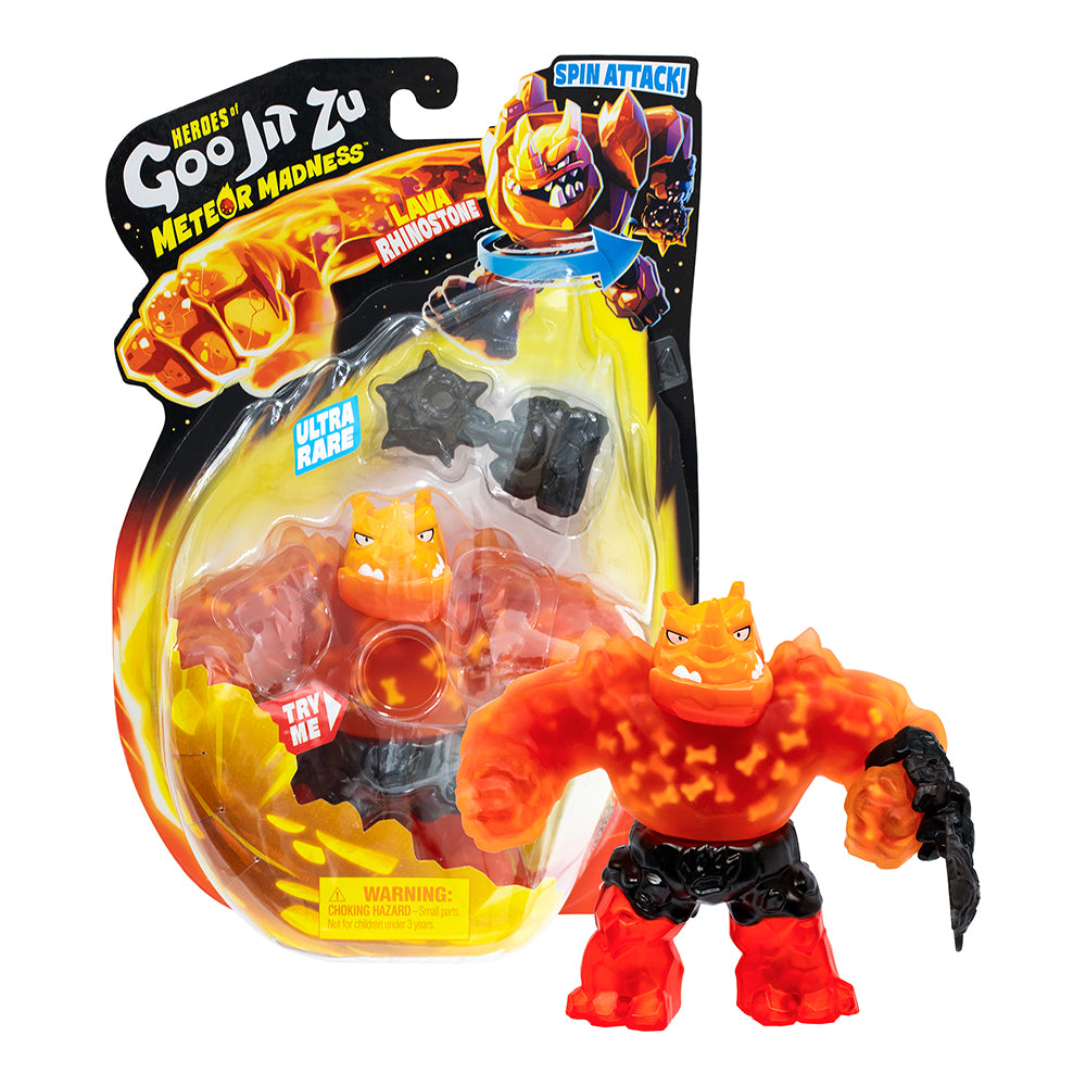 Heroes Of Goo Jit Zu Meteor Madness Hero Pack Lava Rhinostone