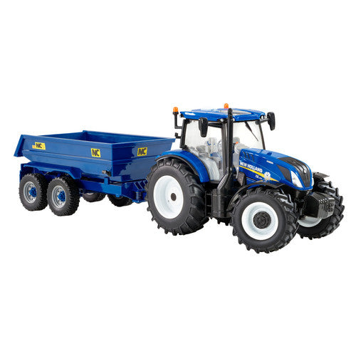 Britains 1:32 New Holland T6 Tractor With Dumper Trailer