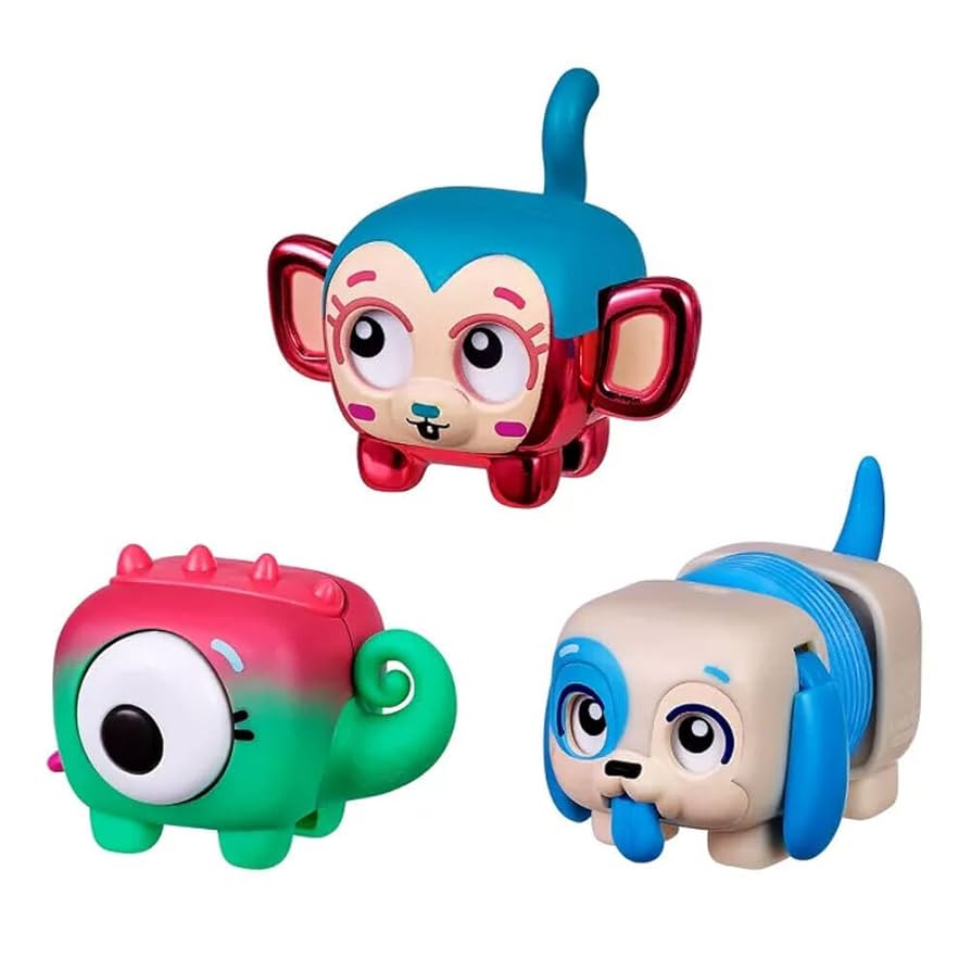 Little Live Pets - Squirkies: 3 Pack: Metallic Cheeky Pop Monkey