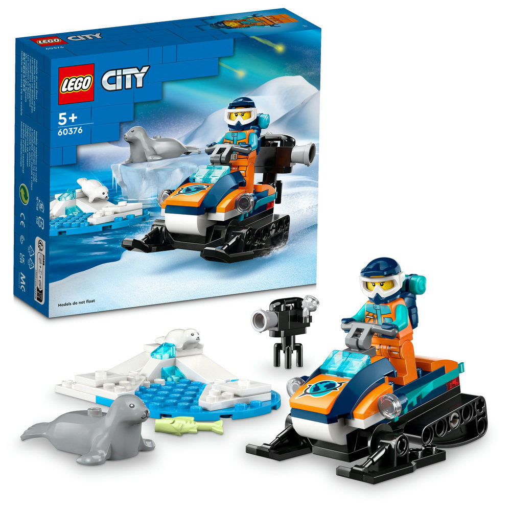 Lego® City Arctic Explorer Snowmobile 60376 Building Toy Set (70 Pieces)