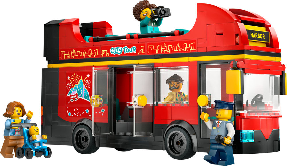 Lego® City Red Double-Decker Sightseeing Bus Toy 60407