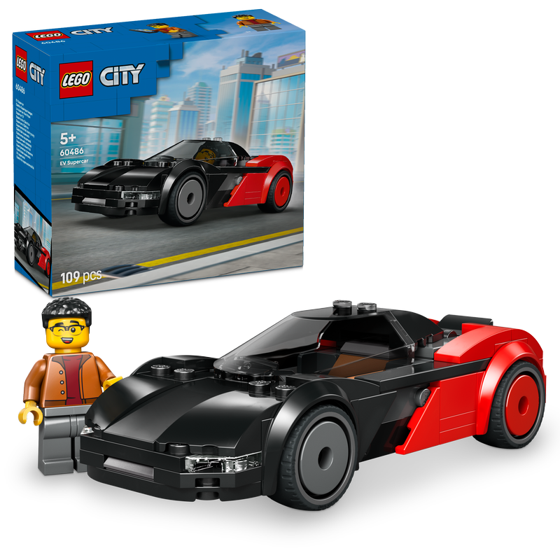 Lego® City Ev Supercar Toy Building Kit And Minifigure 60486