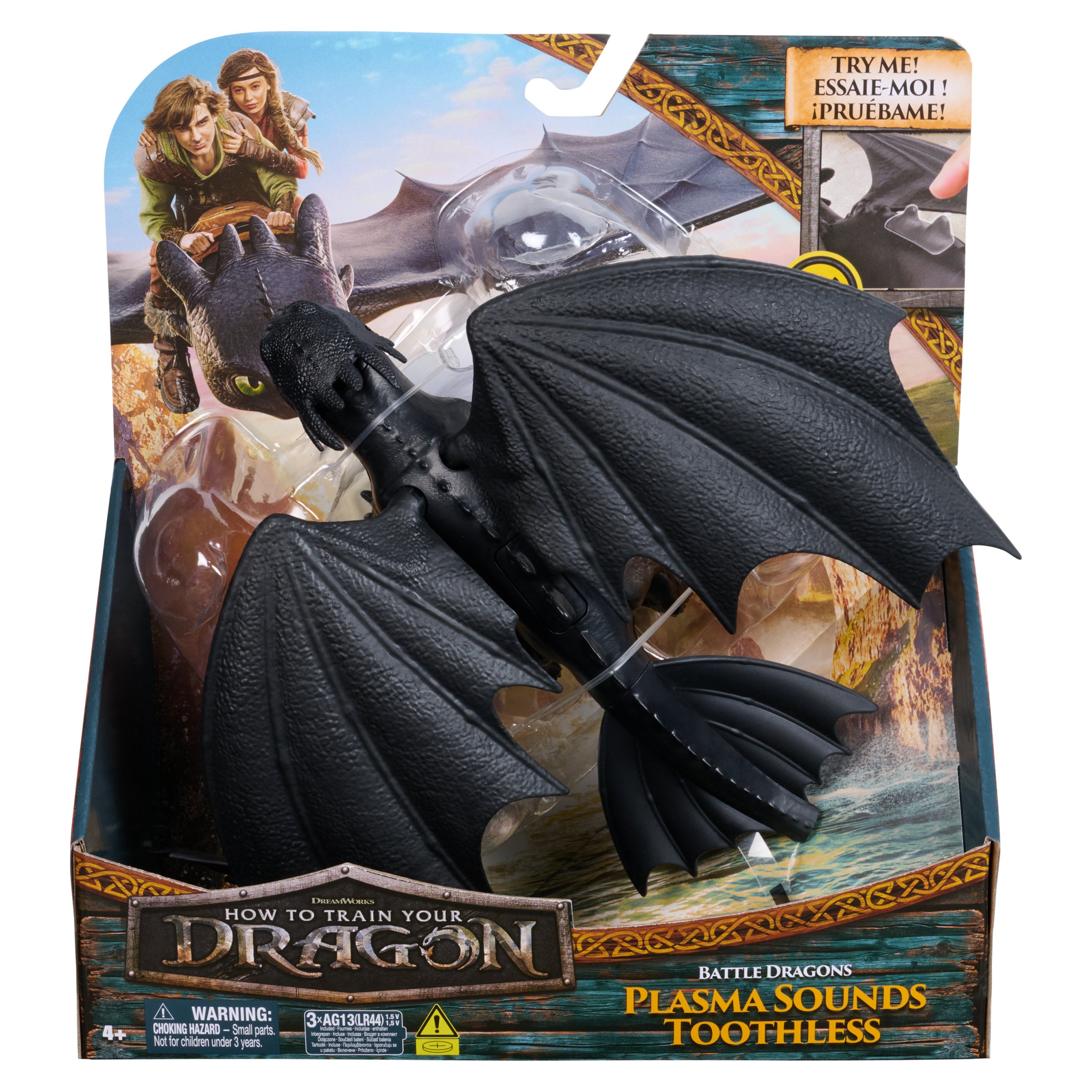 Dreamworks Dragons How To Train Your Dragon Battle Dragons Plasma Sounds Toothless 13β Action Figure