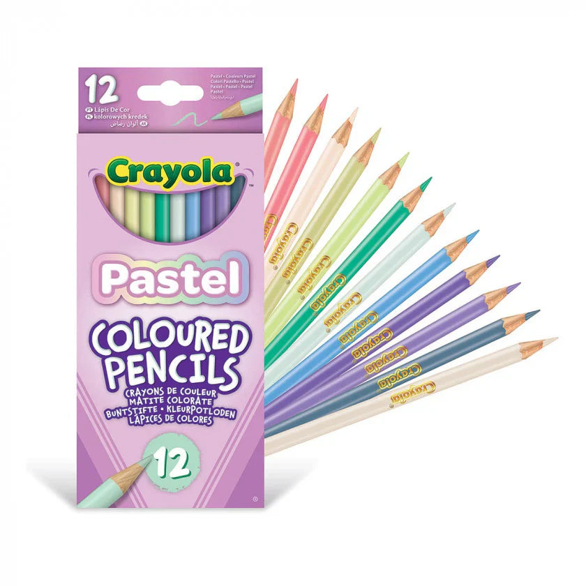 Crayola 12 Pack Pastel Colouring Pencils