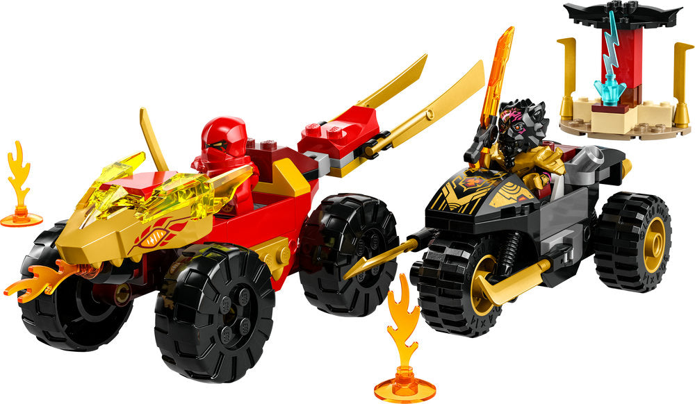 Lego® Ninjago® Kai And Ras’s Car And Bike Battle 71789 Building Toy Set (103 Pieces)