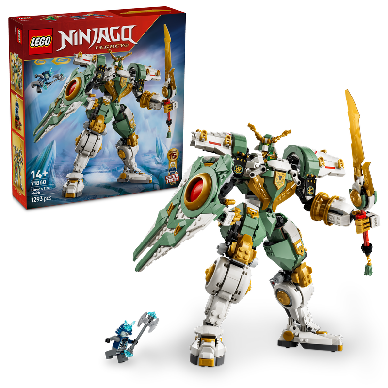 Lego Ninjago Lloyd’s Titan Mech 15Th Anniversary Toy 71860