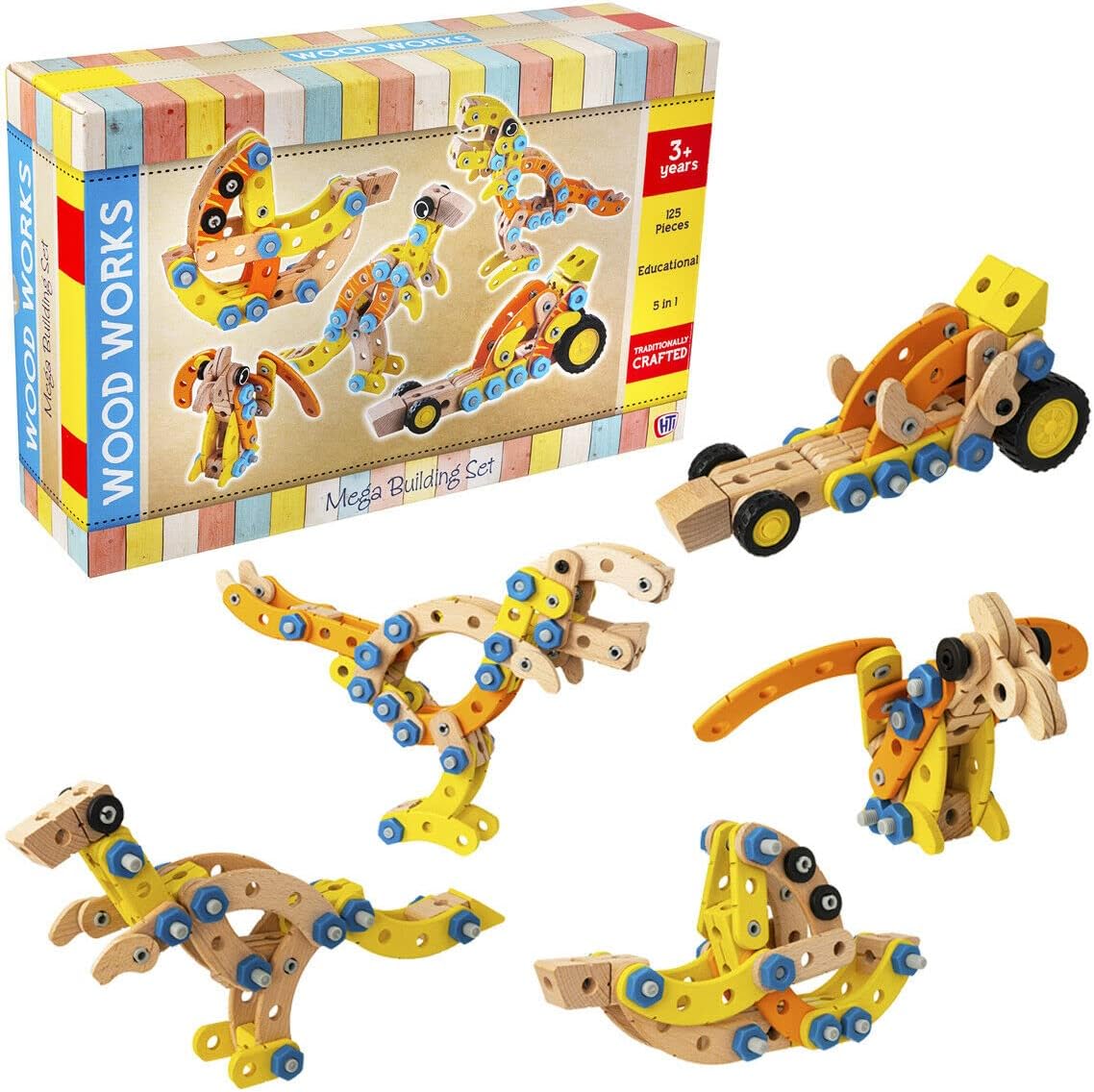 5 In 1 Mega Building Set 125 Pieces