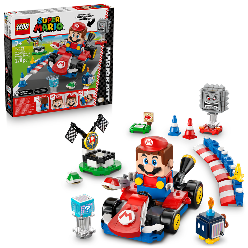 Lego® Super Mario™: Mario Kart™ – Interactive Lego® Mario™ & Standard Kart 72043