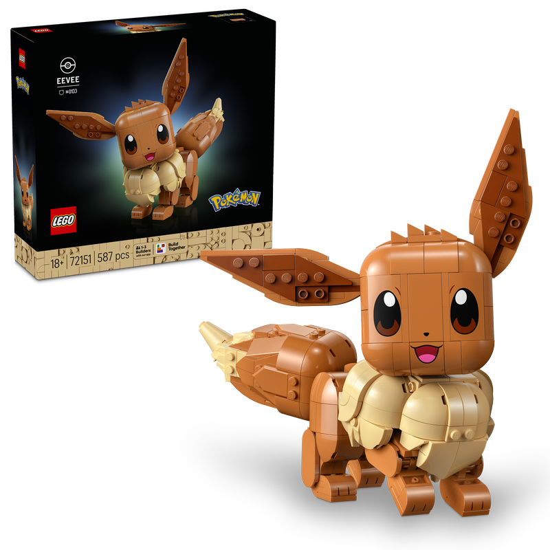 Lego Pokémon Eevee Figure Model Kit For Adults 72151