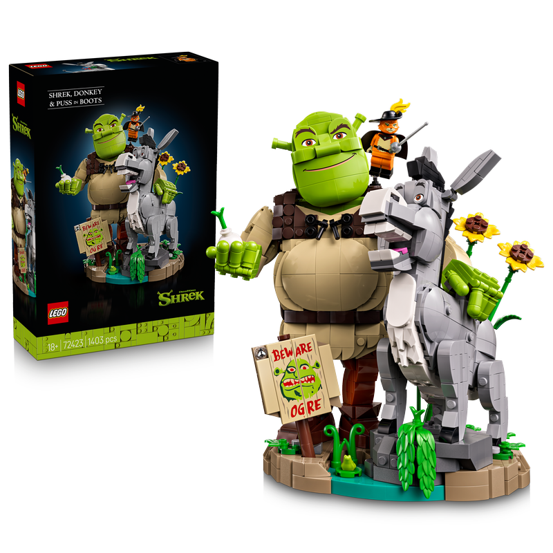 Lego Shrek: Shrek, Donkey & Puss In Boots Set 72423