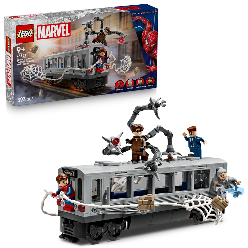 Lego® | Marvel Spider-Man Vs. Doc Ock Subway Train Scene Building Toy 76321