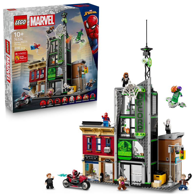 Lego® | Marvel Spider-Man Vs. Oscorp, Kids’ Super Hero Building Kit 76324