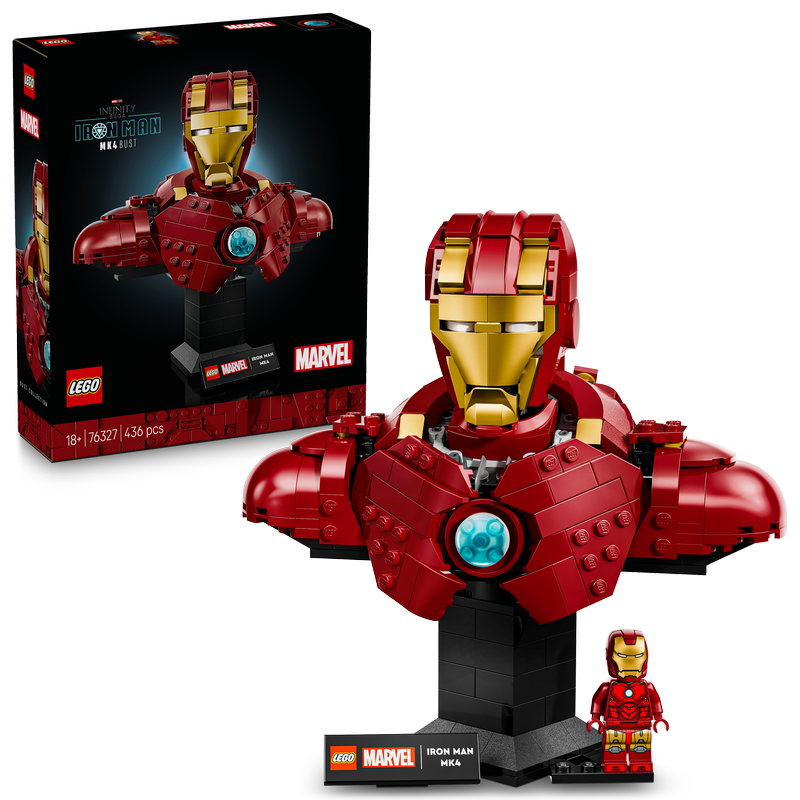Lego Marvel Iron Man Mk4 Bust Set For Adults 76327