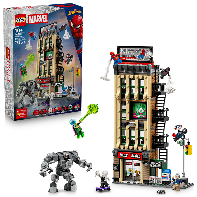 Lego® | Marvel Spider-Man Vs. Mysterio: The Daily Bugle 76342