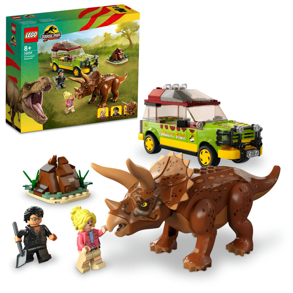 Lego Jurassic Park 76959 Triceratops Research Jurassic World Set With Car Toy