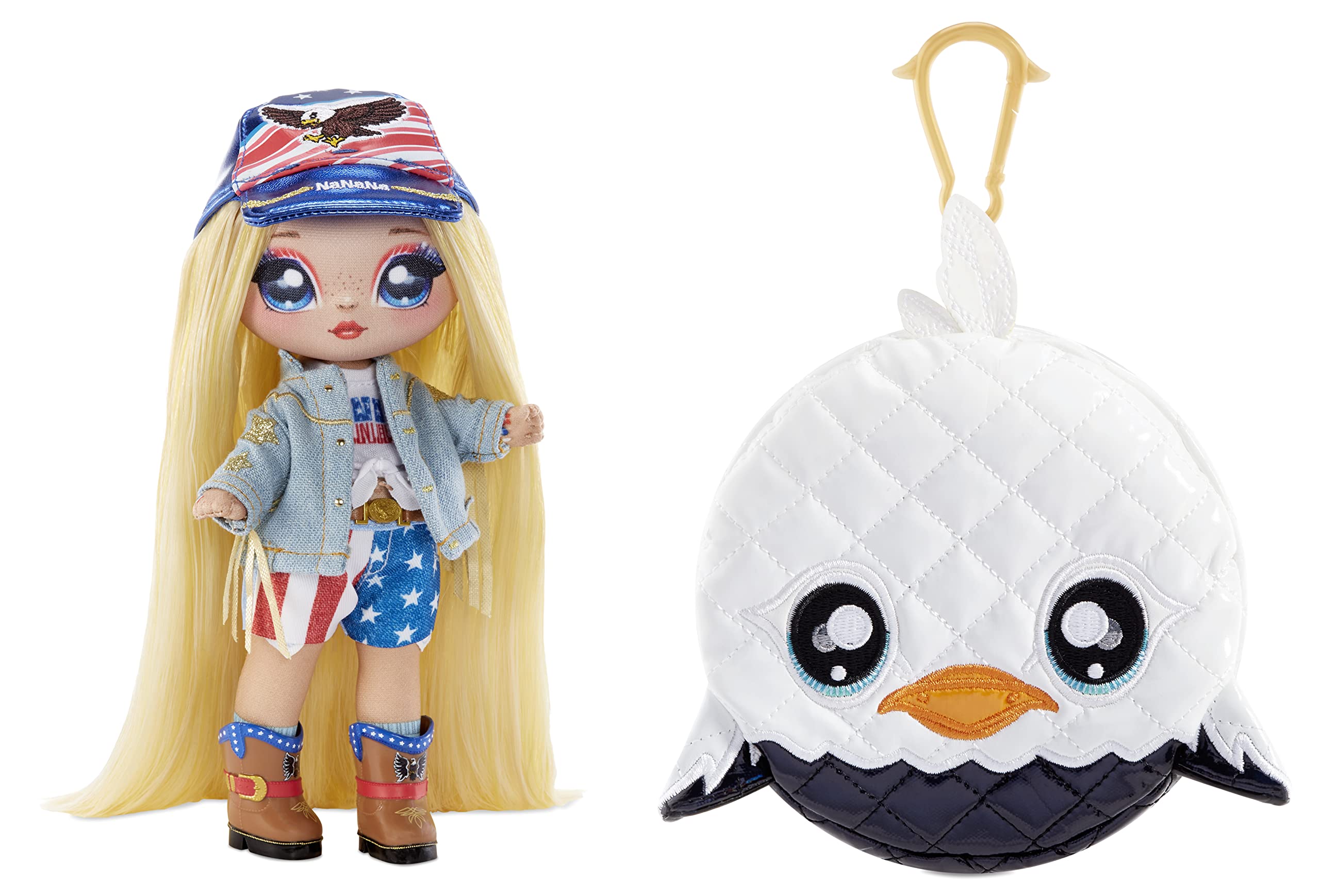 Na! Na! Na! Surprise 2-In-1 Fashion Doll And Purse Glam Series 2- Erika Featherton (Eagle)