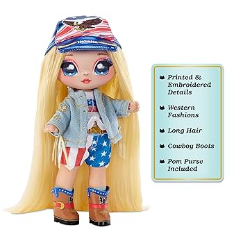 Na! Na! Na! Surprise 2-In-1 Fashion Doll And Purse Glam Series 2- Erika Featherton (Eagle)