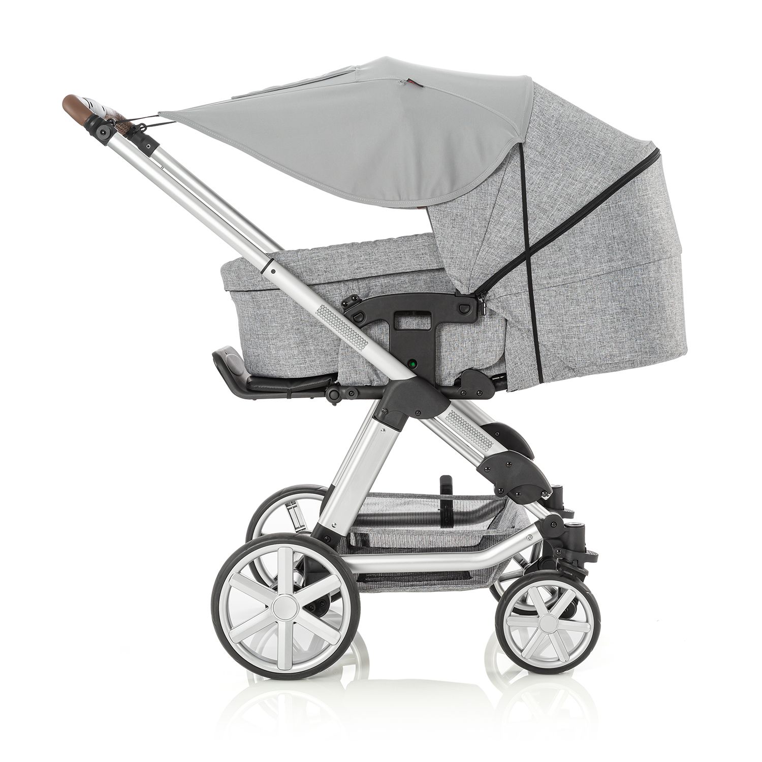 Shinesafe Premium Universal Uvf50 Protection Pram Sunshade & Windbreaker - Grey