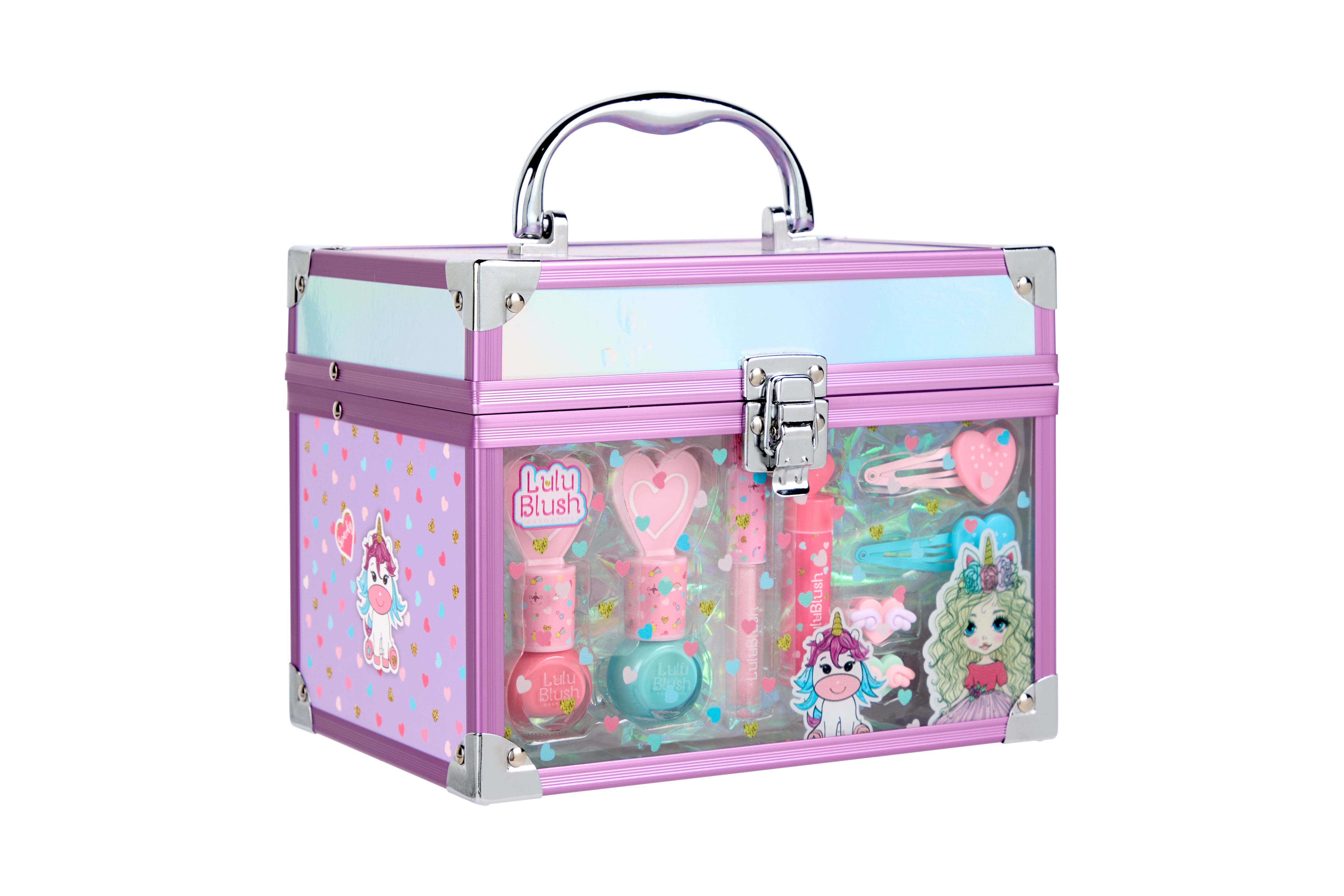 Lulu Blush Makeup Case Transparent