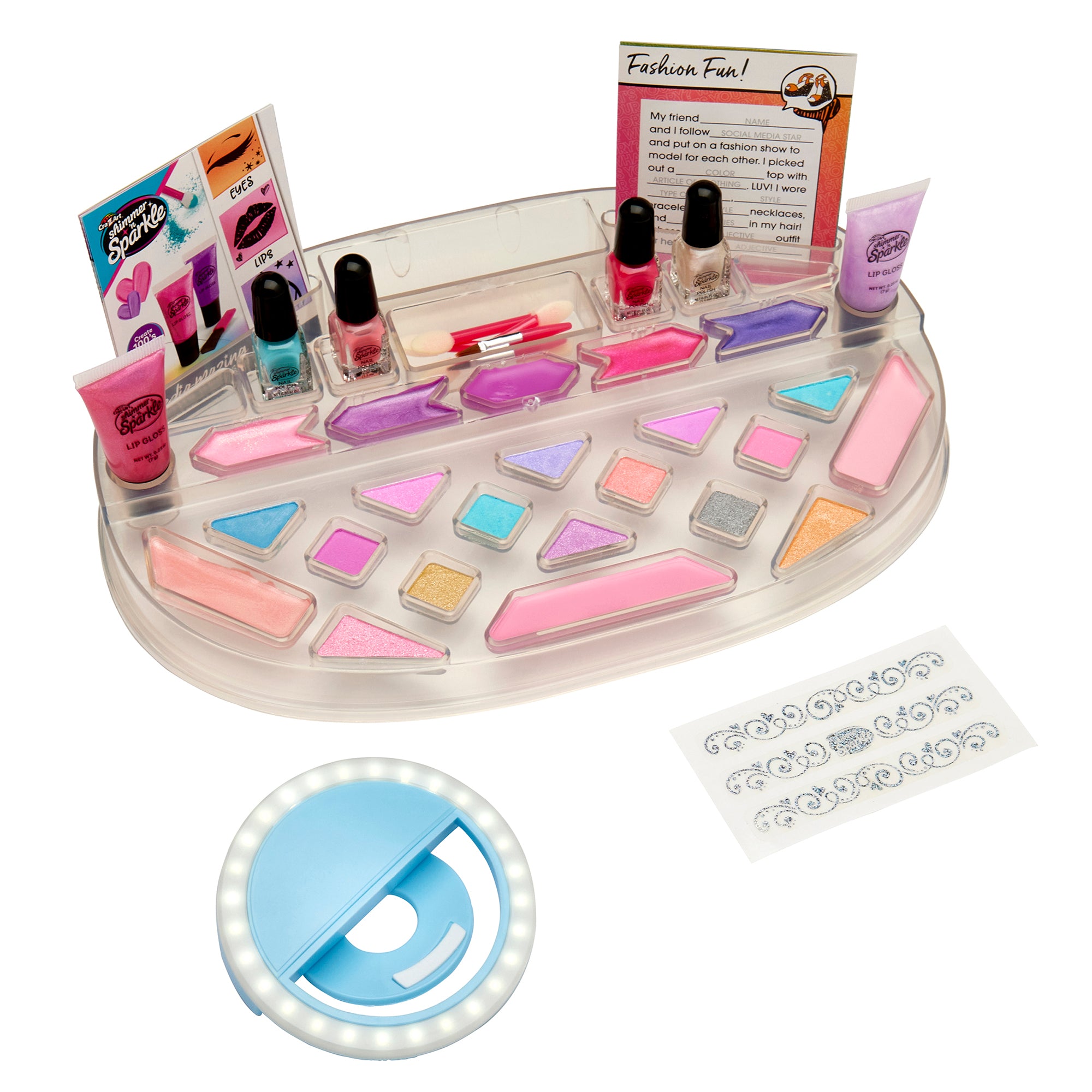 Shimmer And Sparkle Light Up Beauty Studio With Selfie Ring Set
