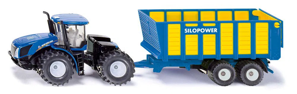 Siku 1:50 New Holland With Silage Trailer