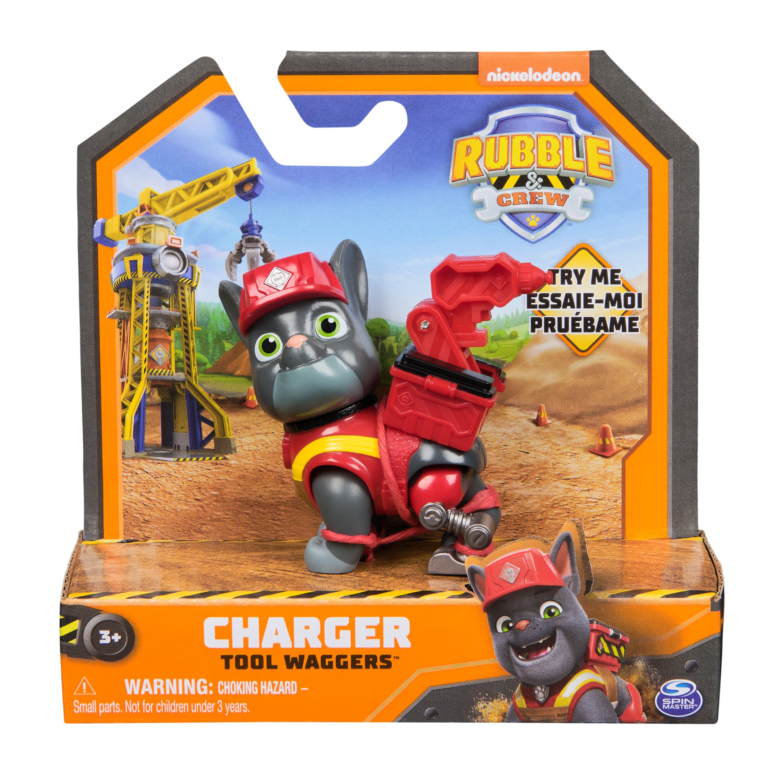 Rubble And Crew Charger Tool Wagger Action Figure With Construction Toy Tools Backpack