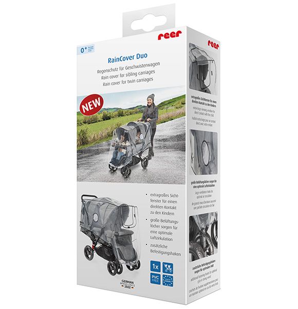 Rain Cover For Twin Tandem Pushchair