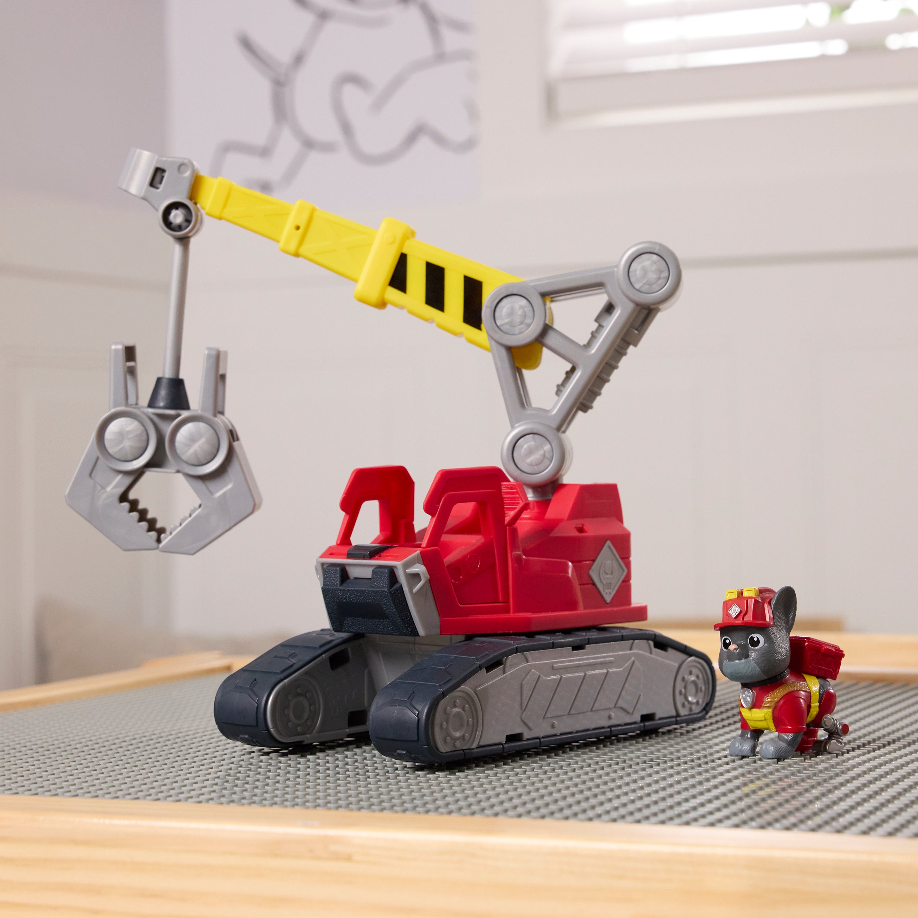 Rubble & Crew Charger's Mega Power Crane, Toy Truck With Charger Figure And 2 Detachable Tools