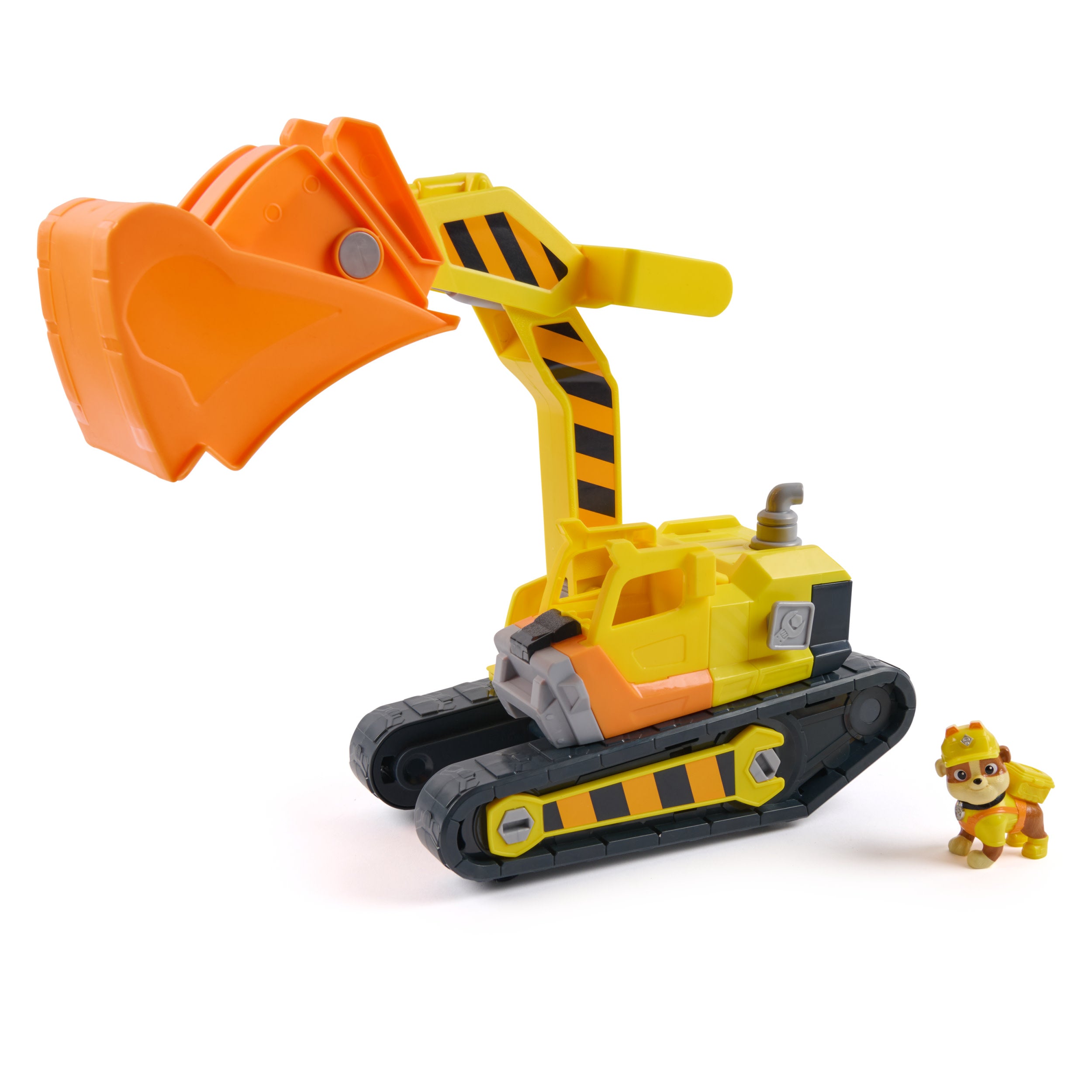 Rubble & Crew Rubble's Ultimate Tool Bulldozer Vehicle, Toy Truck With Action Figure