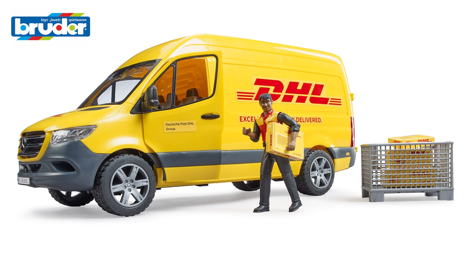 Bruder Mercedes-Benz Sprinter Dhl Van With Driver
