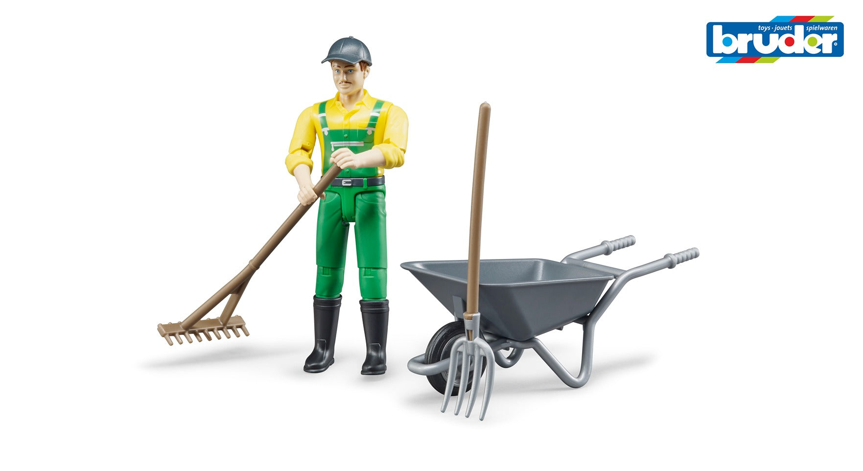 Bruder Figure Set Farmer With Accessories